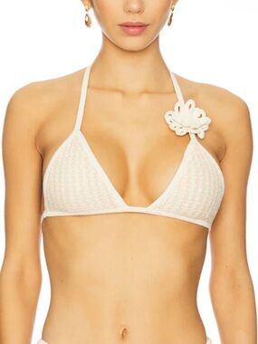 Devon Windsor Nash Bikini Top in Oat Milk Size XL
